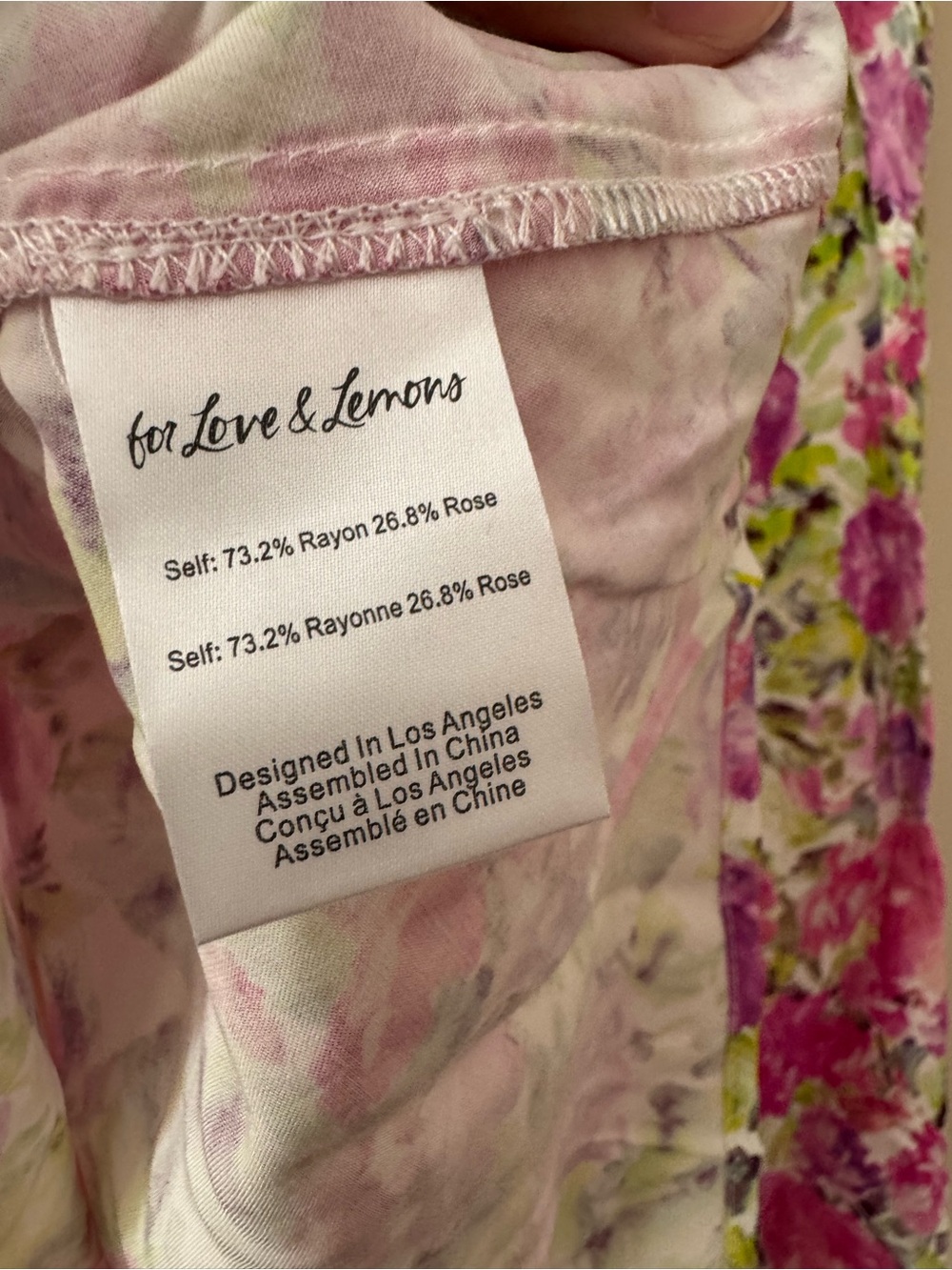 For Love and Lemons Paulina Rose Floral dress S - Picture 6 of 6
